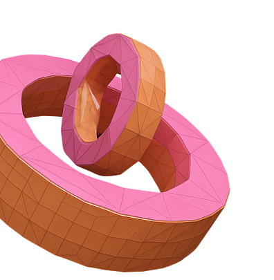 Þrívíddar torus myndskreyting sem táknar nýsköpun